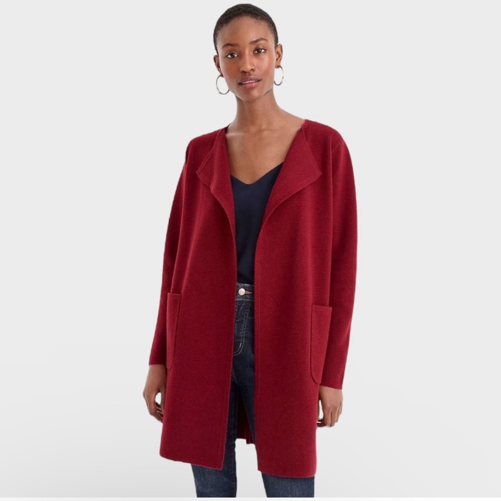 J.Crew Juliette Collarless Sweater-Blazer